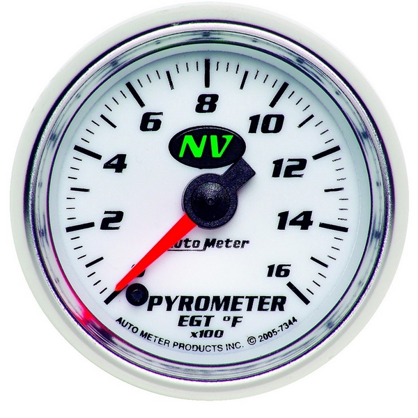 2-1/16" PYROMETER, 0-1600 F, NV